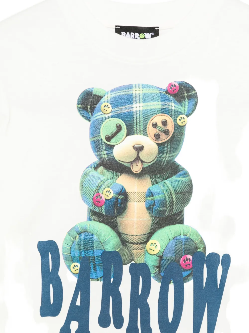 Barrow Teddy-graphic T-shirt In White