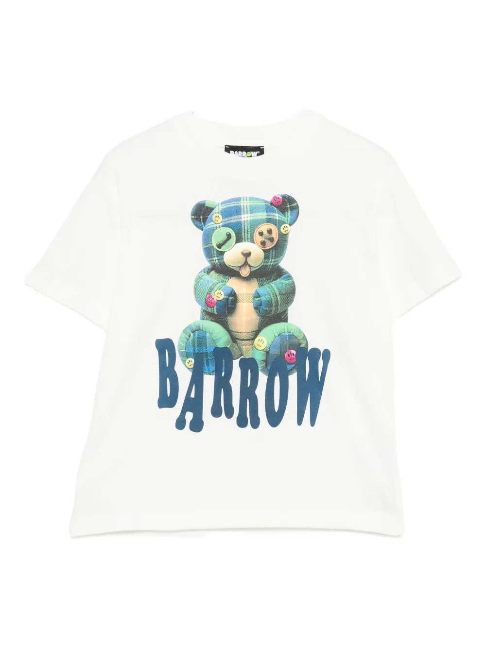 Barrow Teddy-graphic T-shirt In White