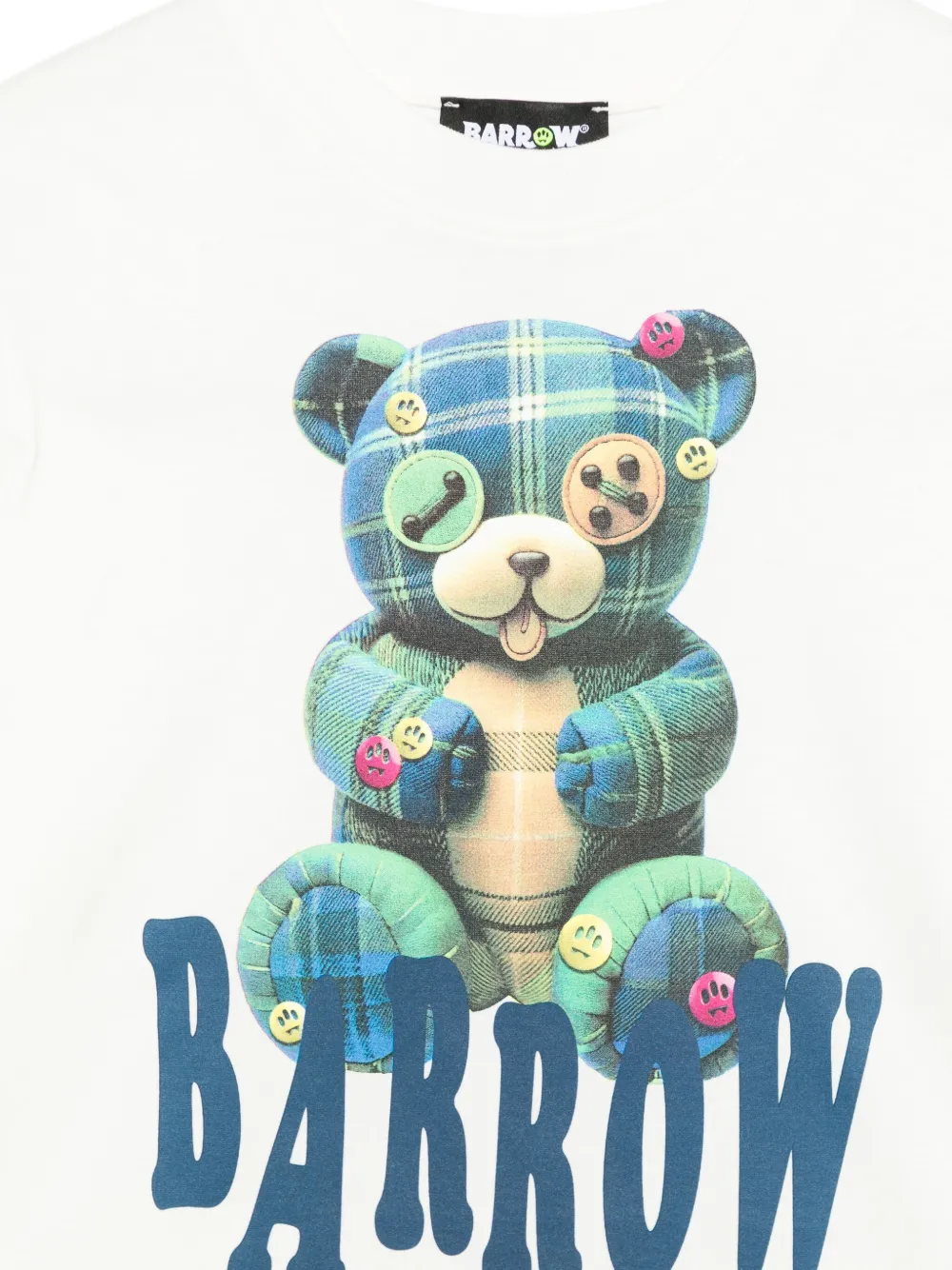 Barrow kids T-shirt met grafische teddyprint Wit