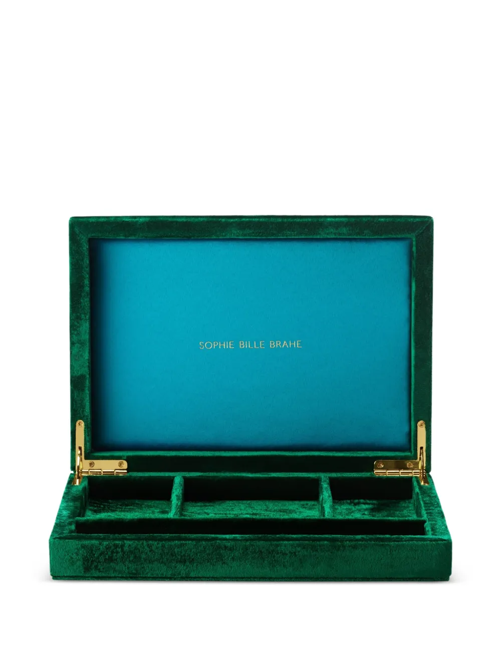 Sophie Bille Brahe Trésor velvet jewellery box (21 x 15 cm) - グリーン Sophie Bille Brahe Trésor velvet jewellery box (21 x 15 cm) - グリーン