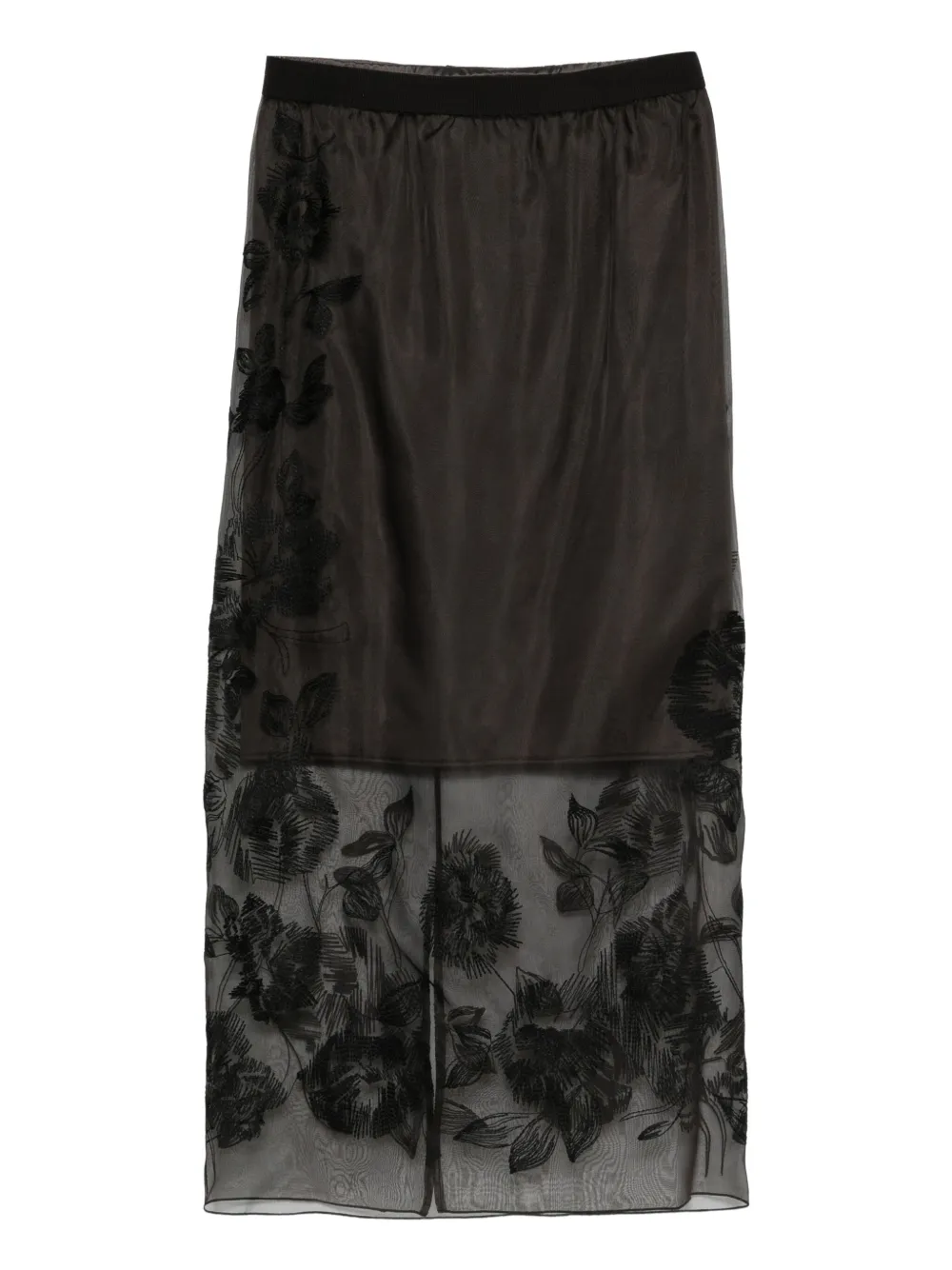 Liviana Conti Gonna a fiori - Marrone