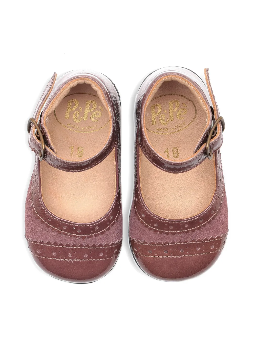 Pèpè Ballerina's met gesp Roze