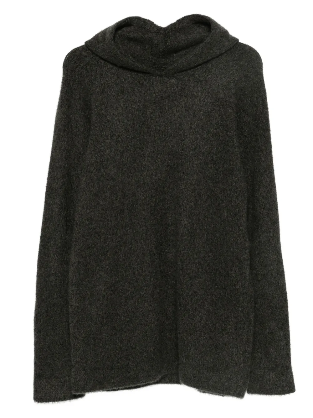 Label Under Construction hoodie en maille fine | vert | Image 1