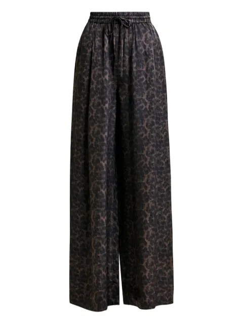 Essentiel Antwerp Irving leopard-print drawstring trousers