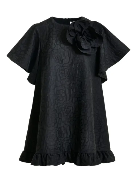 Essentiel Antwerp Ising flower-brooch midi dress
