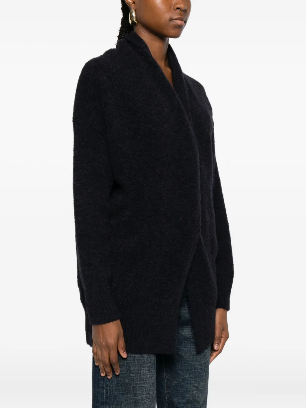Susanne Bommer Cardigan Mit Schalkragen In Black