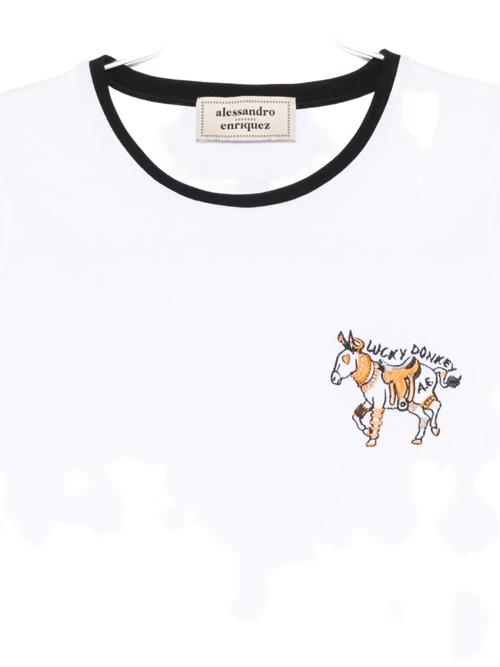 Alessandro Enriquez Embroidered T-shirt In White