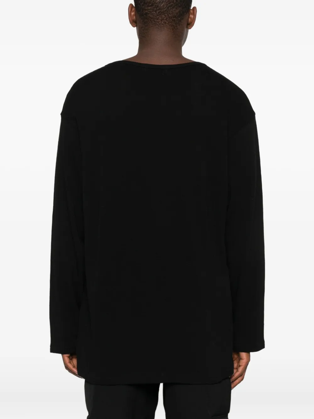 Yohji Yamamoto Patch-pocket T-shirt In Black