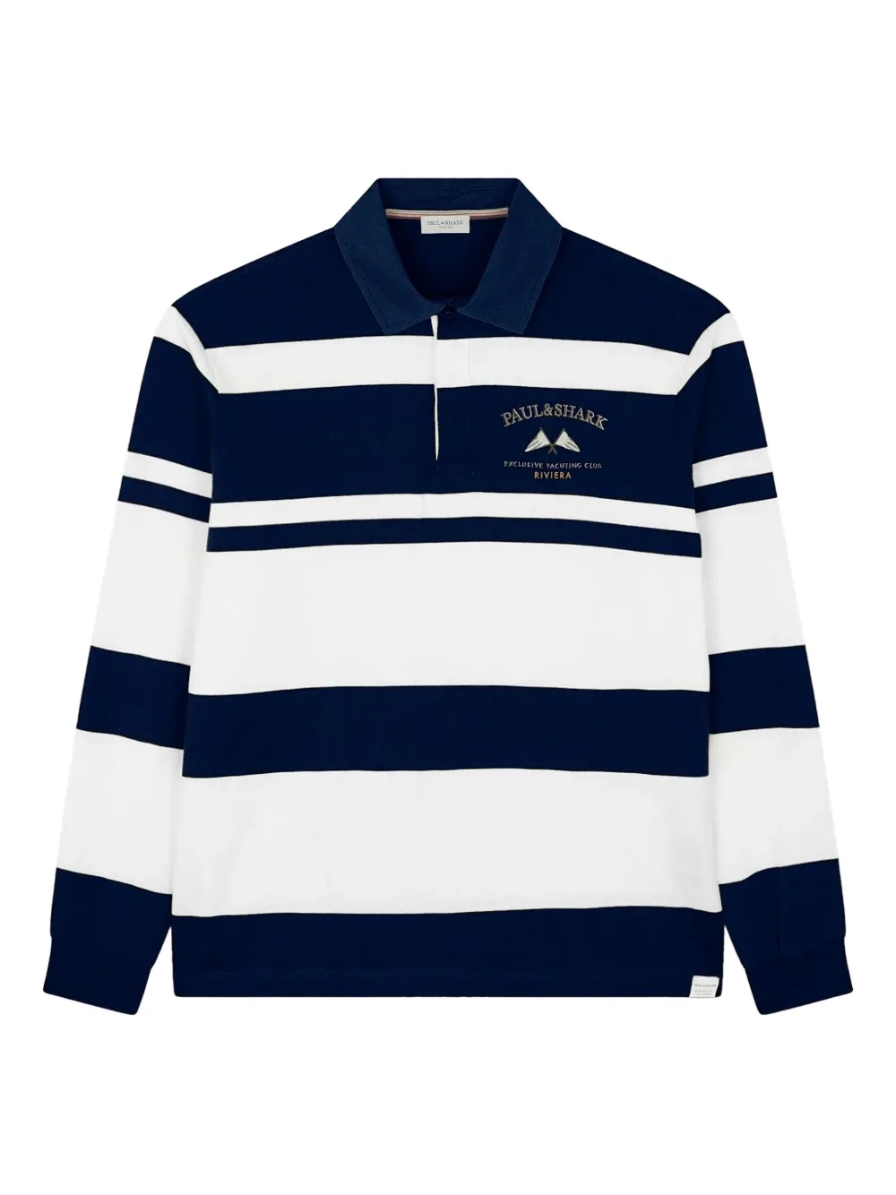 Paul & Shark playera tipo polo con rayas estampadas | azul | Image 1