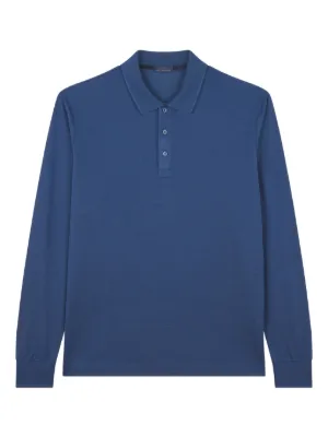 John Smedley リブ ポロシャツ | ブルー | FARFETCH JP