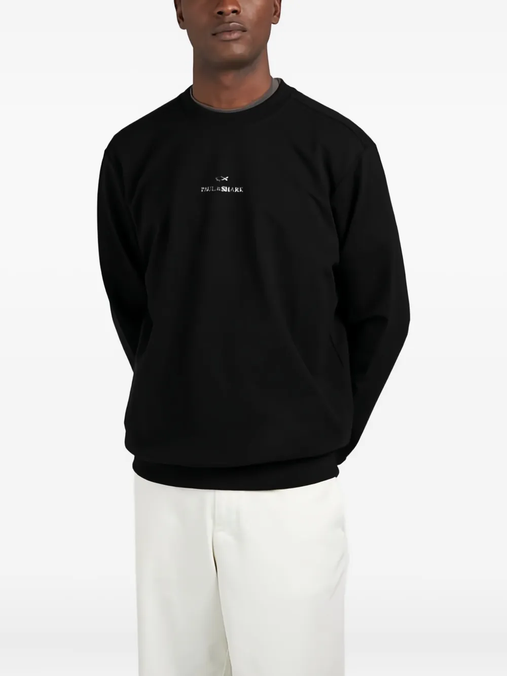Paul & Shark logo-print sweatshirt - Zwart