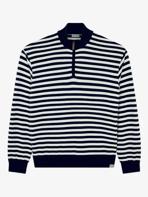 Paul & Shark striped half-zip sweater