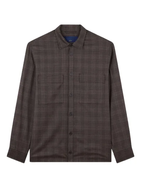 Paul & Shark checkered wool shirt