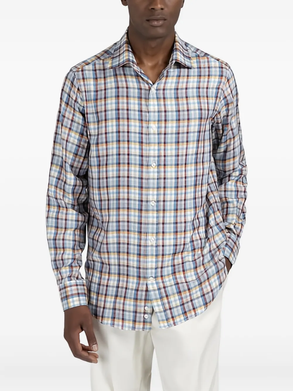 Paul & Shark checkered shirt - Blauw