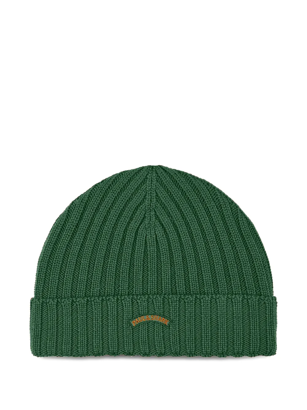 Paul & Shark ribbed wool beanie | Green | Image 1