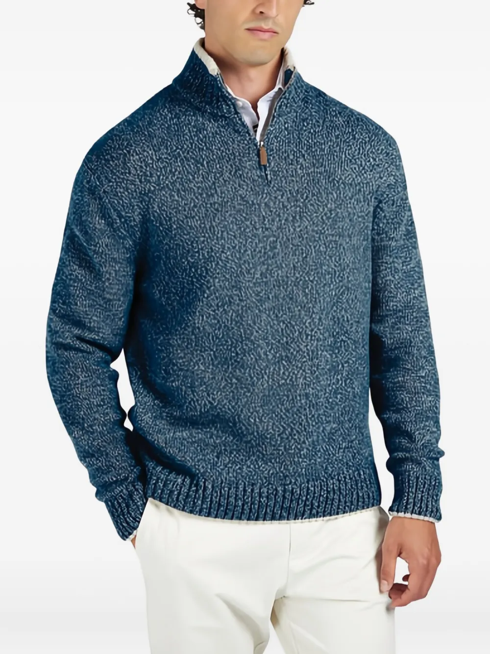 Paul & Shark half-zip sweater - Blauw