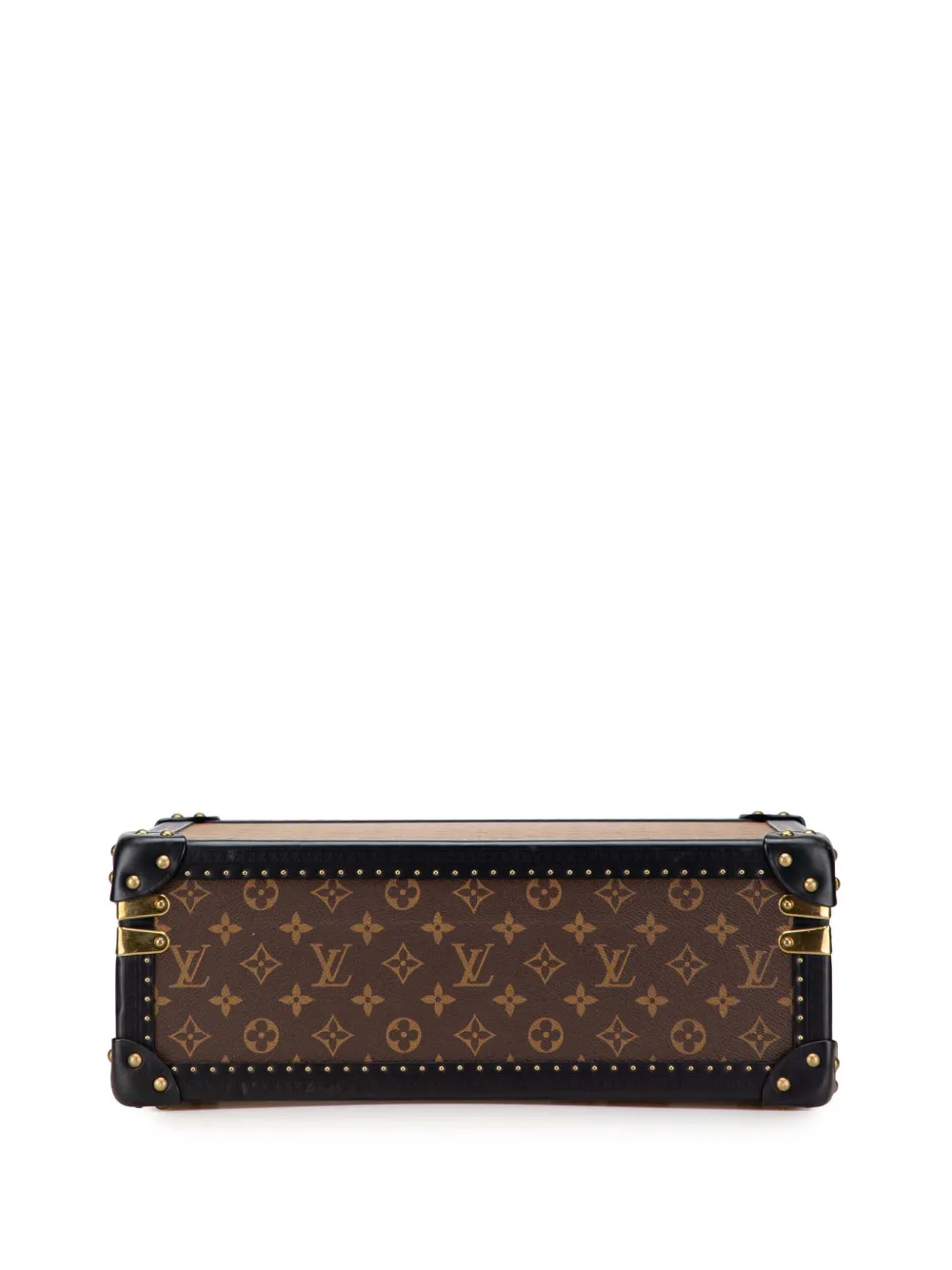 Pre-owned Louis Vuitton 20th Century Monogram Reverse Cotteville 40 Travel Bag In Brown