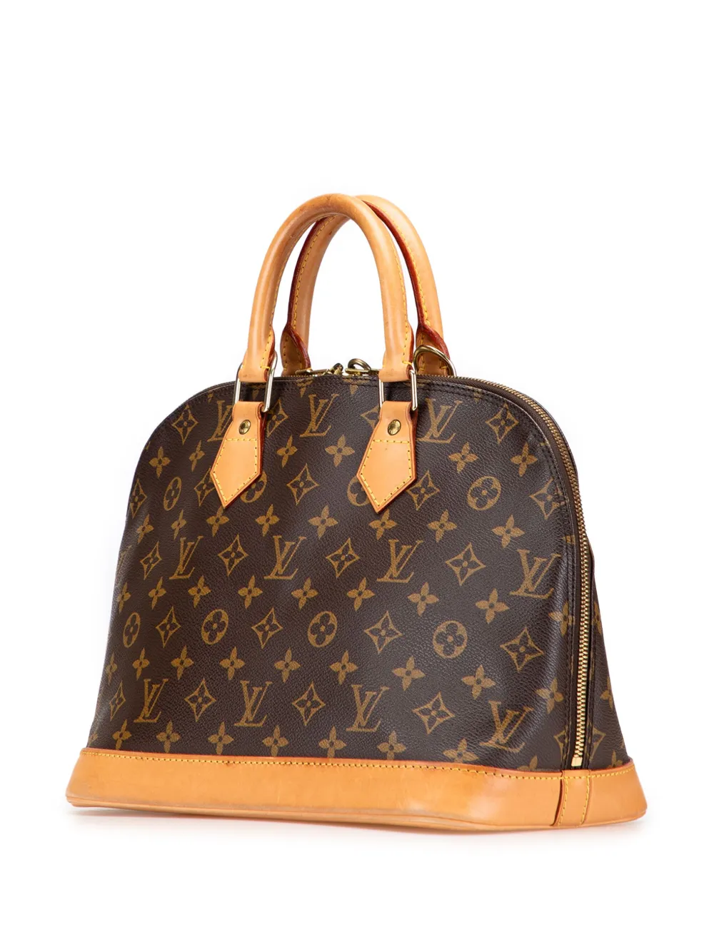 Pre-owned Louis Vuitton 1997 Monogram Alma Pm Handbag In Brown