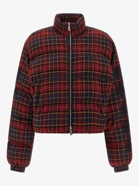 Off-White ternet bomberjakke med piletryk