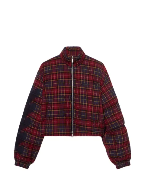 Off-White Arrow checked bomber jacket 