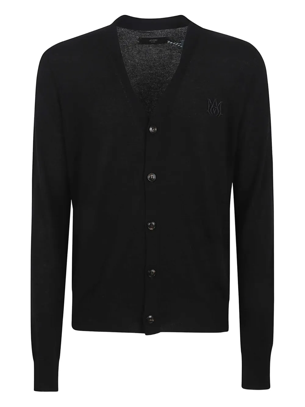 AMIRI buttoned logo cardigan | Black | Image 1