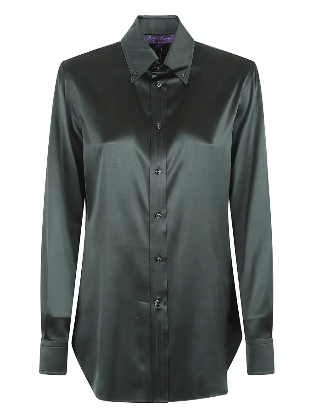 Polo Ralph Lauren Smooth Black Button-up Shirt In Green