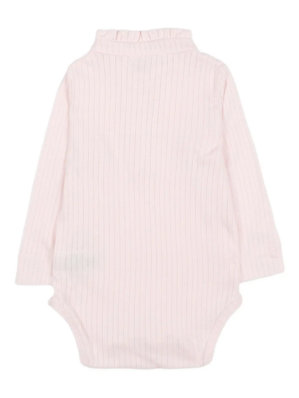 Bamboom Ruffled-collar Ribbed Body In Pink