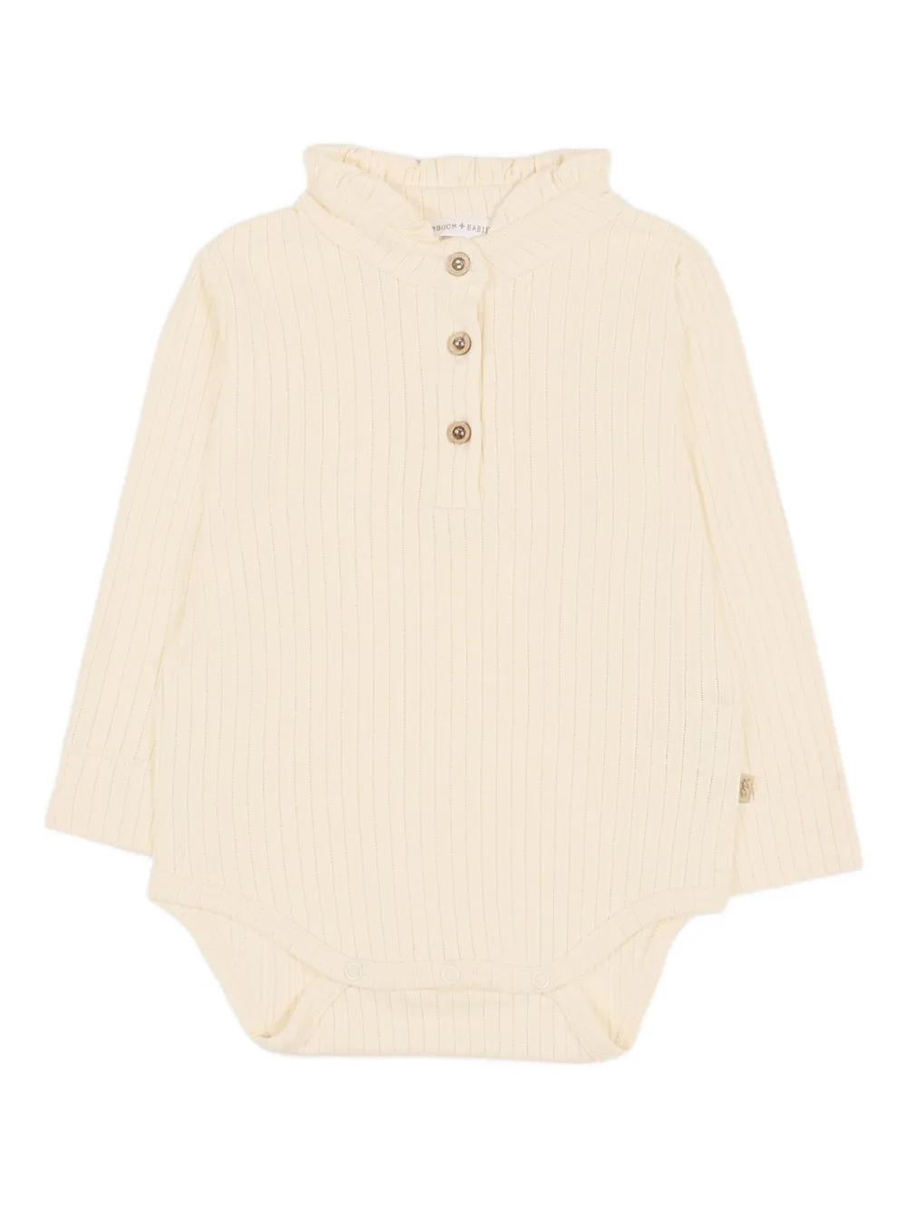 Bamboom Ruffled Long-sleeved Body In Neutral