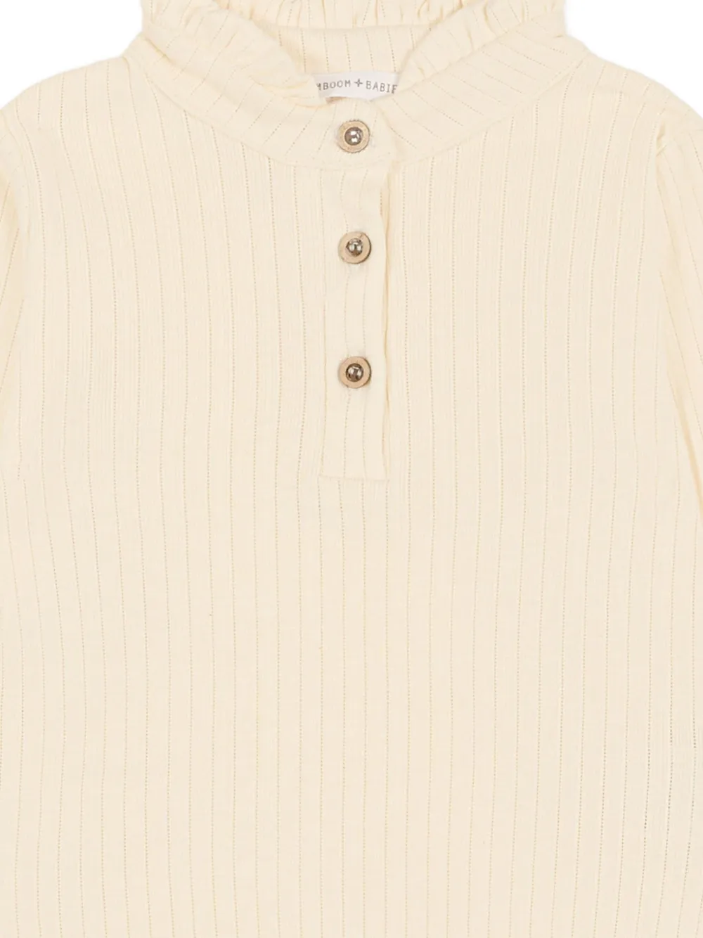 Bamboom Ruffled Long-sleeved Body In Neutral