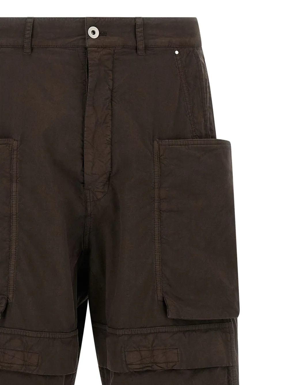 Rick Owens Drkshdw Stefan Wide-leg Jeans In Brown