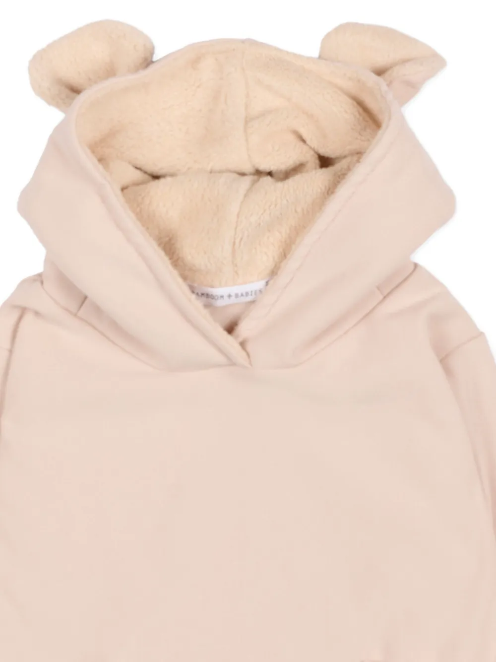 Bamboom Ear-detail Hoodie In Pink