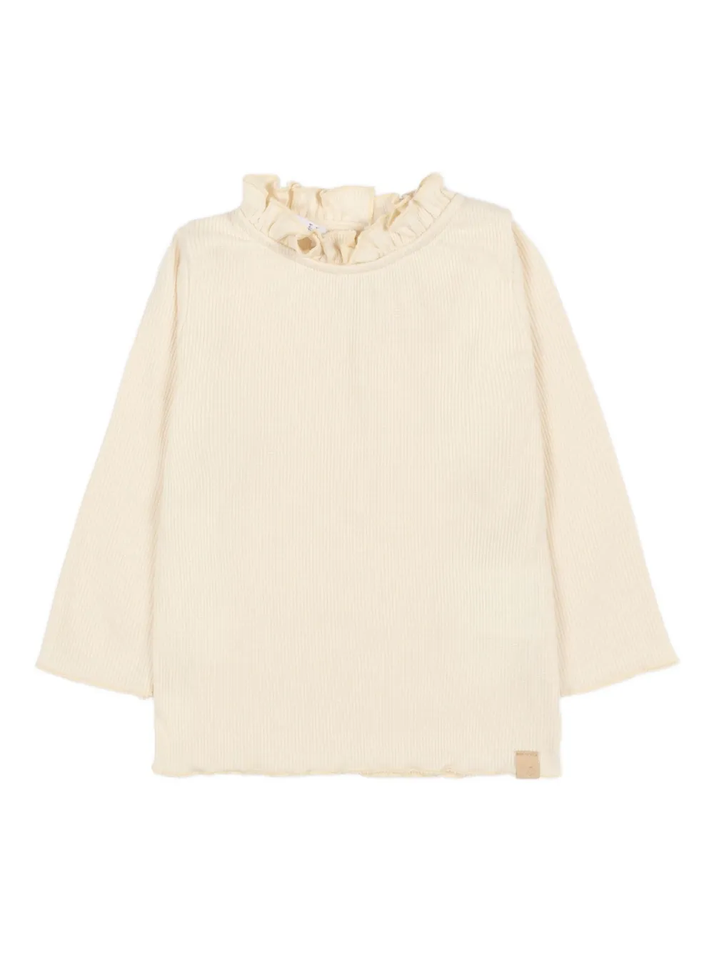 Bamboom Fine-ribbed Blouse In Metallic