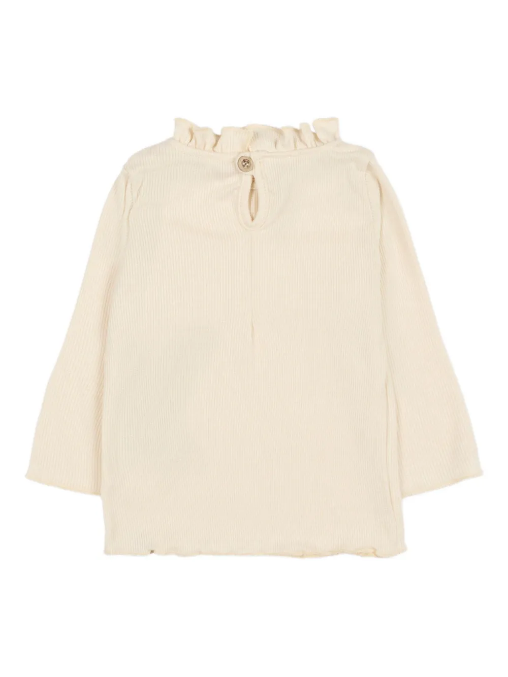 Bamboom Fine-ribbed Blouse In Metallic