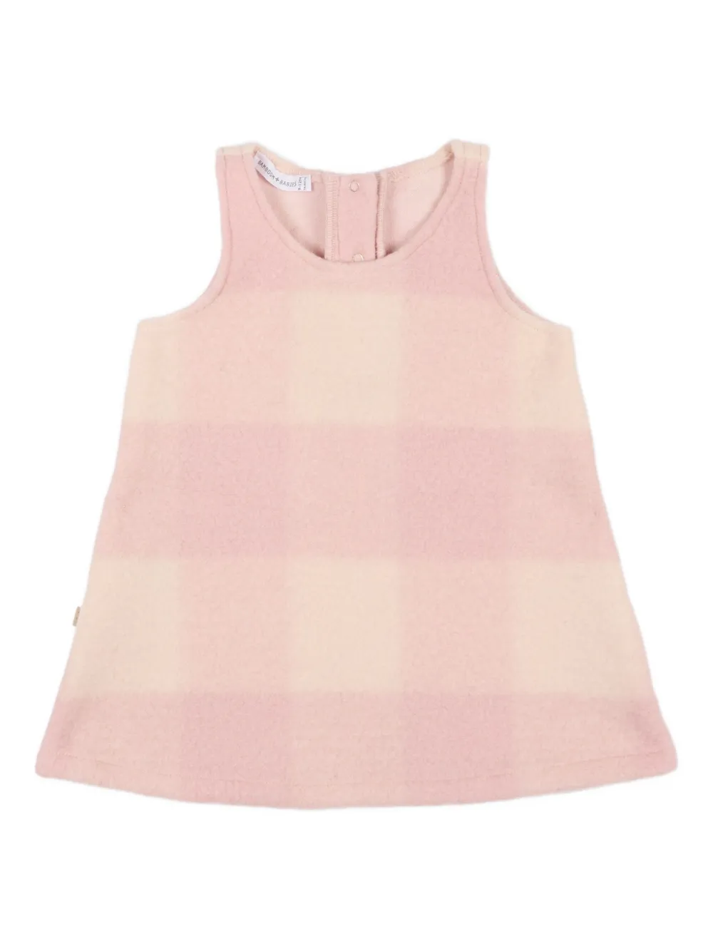Bamboom Checked Sleeveless Dress In Red