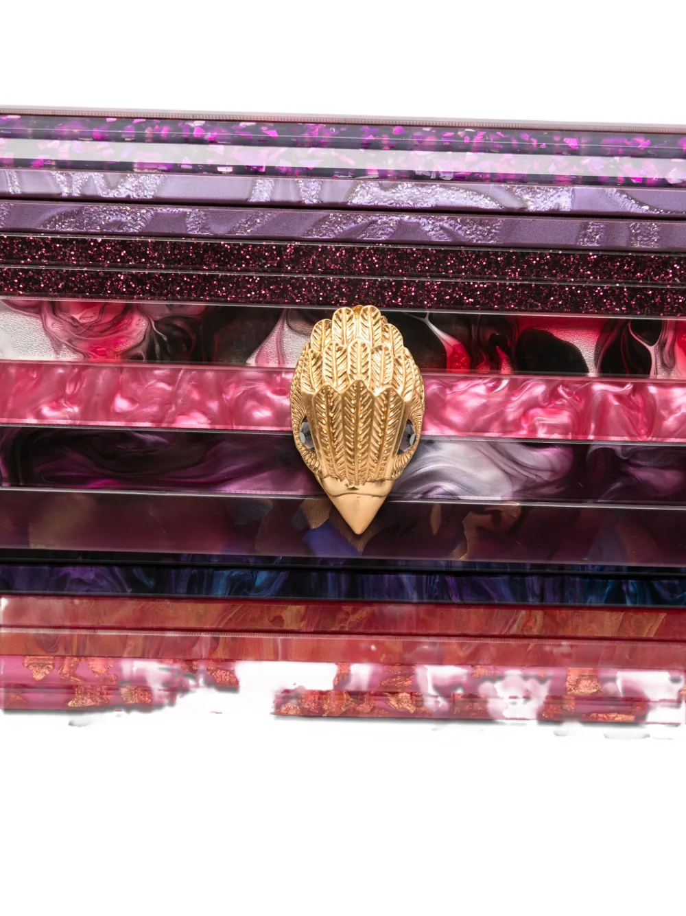 Kurt Geiger Party Eagle Clutch Bag In Pink