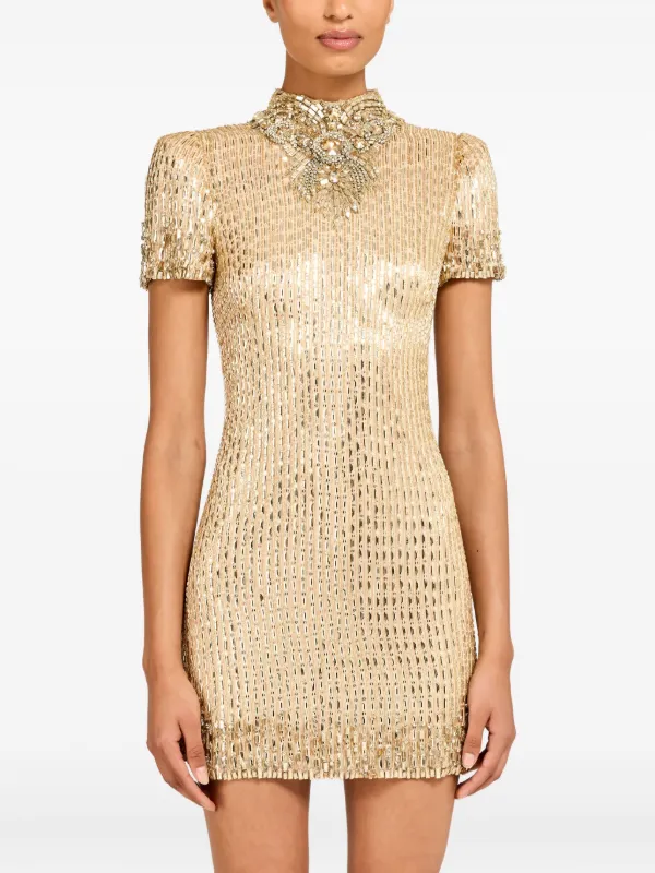 slim fit dress slacks Petal and Pup Women's Taylor Metallic Mini Dress main image 1