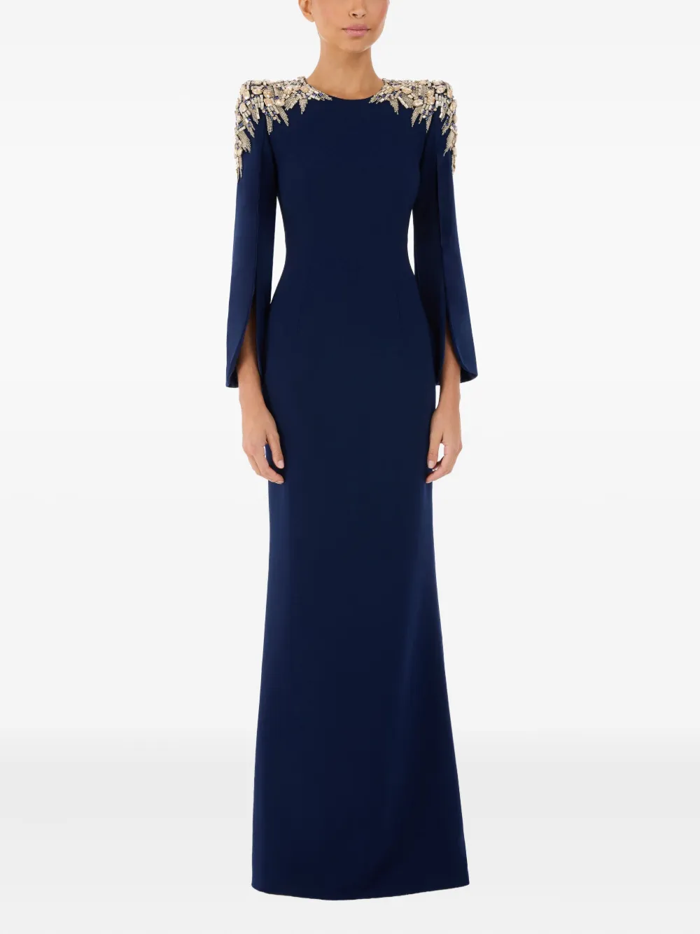 Jenny Packham Adeline maxi dress - Blauw