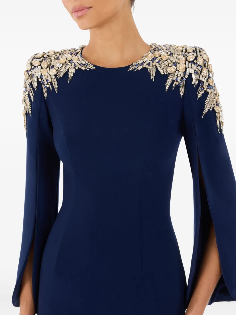 Jenny Packham Adeline maxi-jurk Blauw