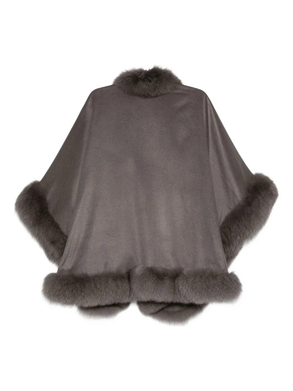 Liska Cashmere Cape In Gray