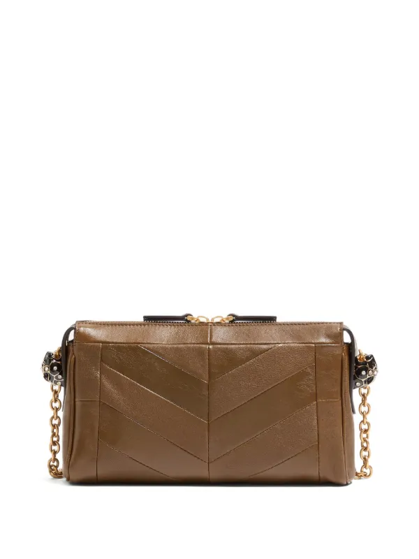 Valentino Garavani Small Panthea Cross Body Bag | Brown | FARFETCH