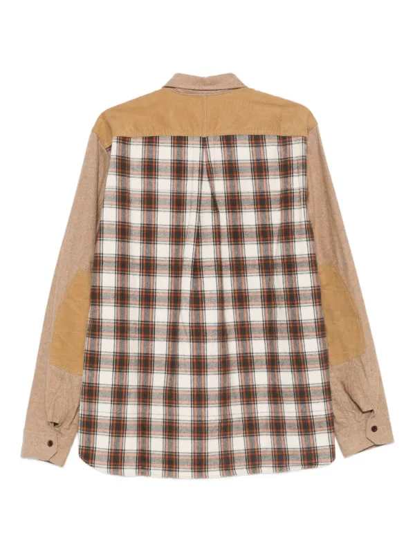 Junya Watanabe MAN チェック シャツ | ブラウン | FARFETCH JP