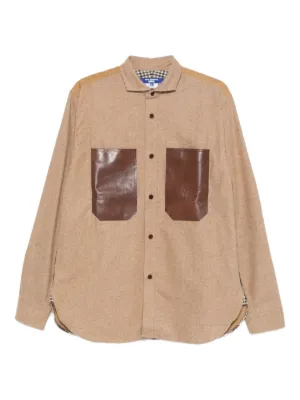 Junya Watanabe MAN ストライプ シャツ | ブルー | FARFETCH JP