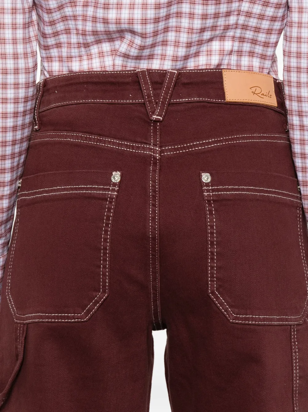 Rails Silverado Carpenter Jeans In Burgundy