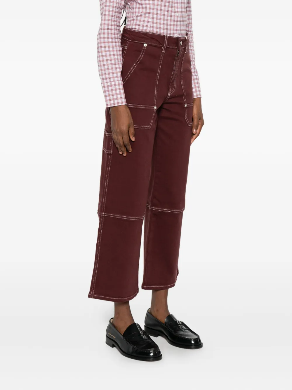 Rails Silverado Carpenter Jeans In Burgundy