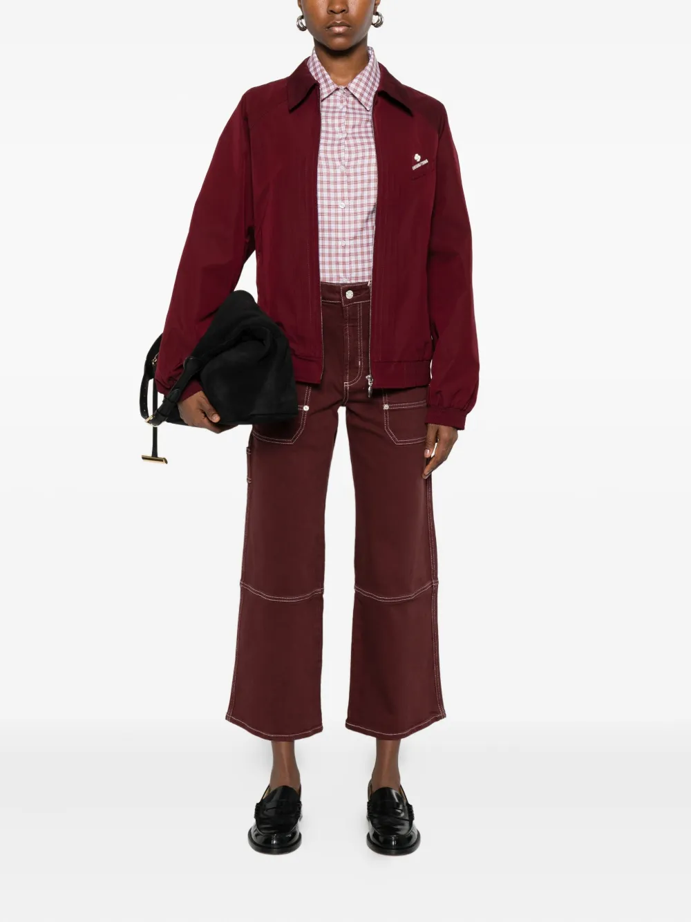 Rails Silverado Carpenter Jeans In Burgundy