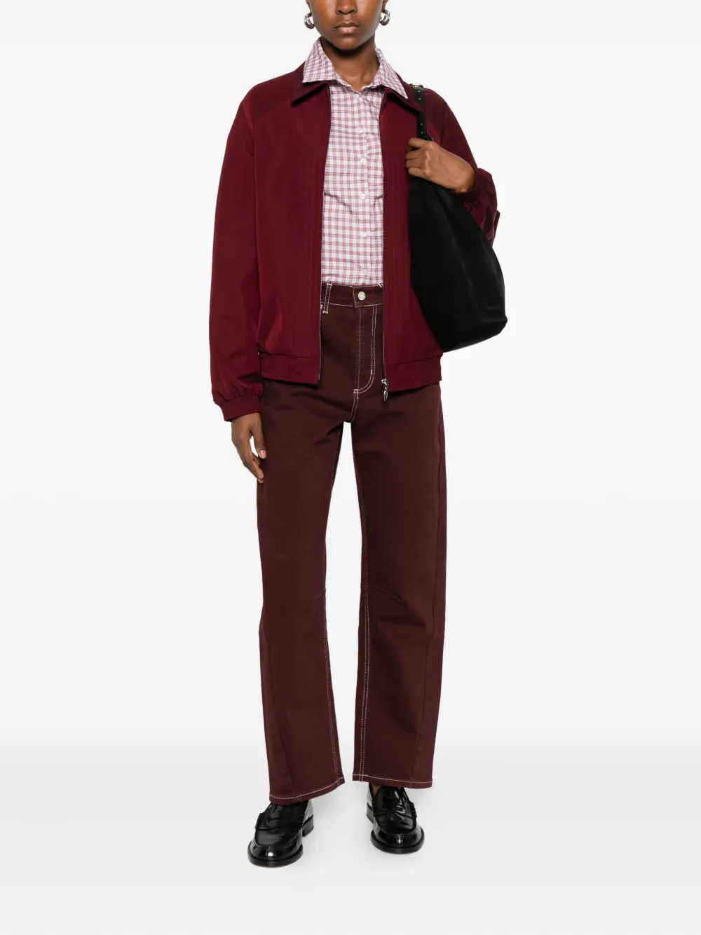 Rails Samo jeans met contrasterende stiksels - Bruin
