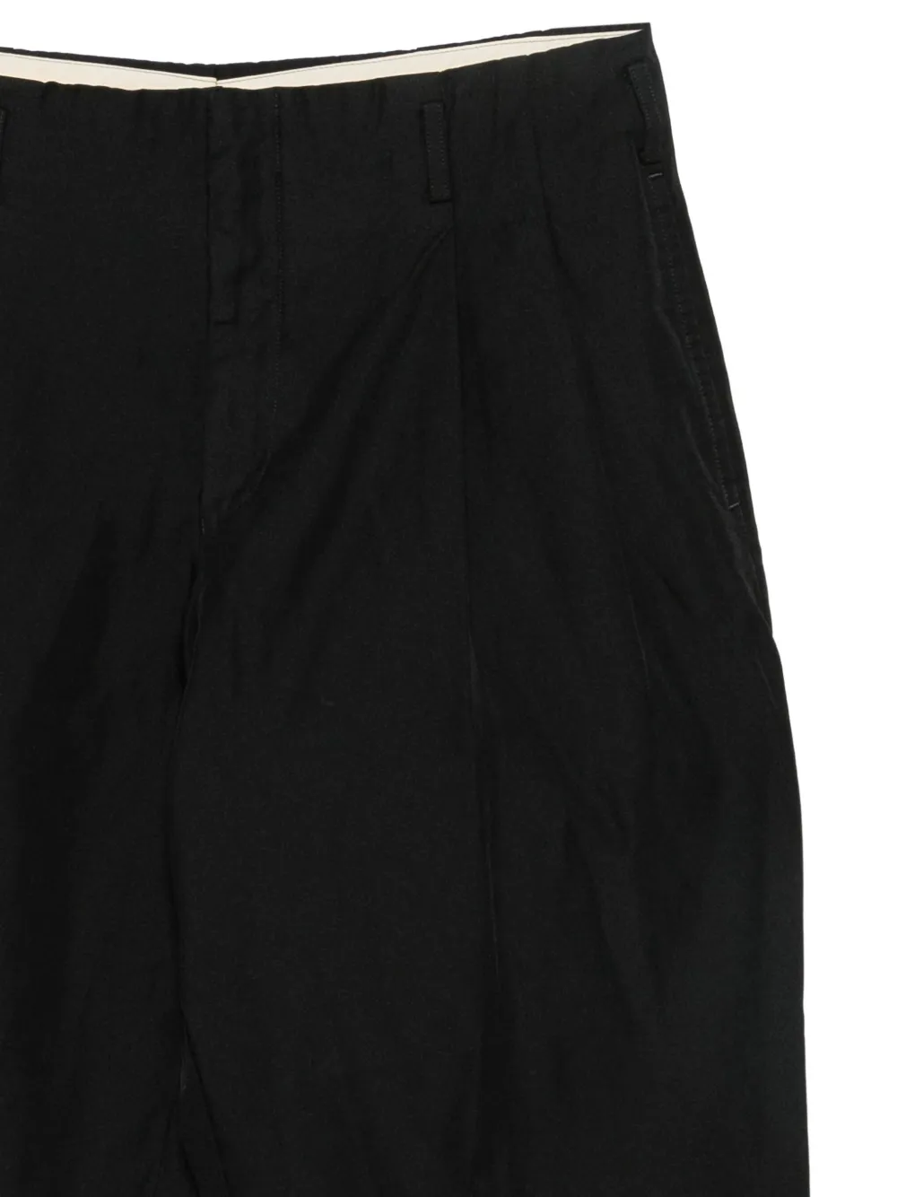 Comme des Garçons Homme Plus Broek met wijde pijpen Zwart