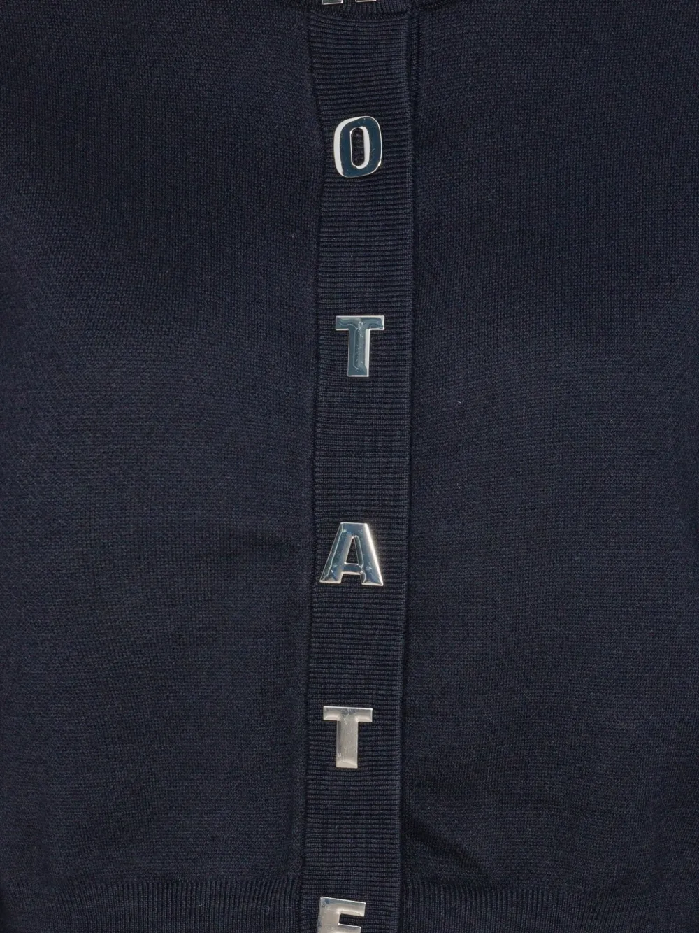 ROTATE BIRGER CHRISTENSEN Gebreid vest met letter Blauw