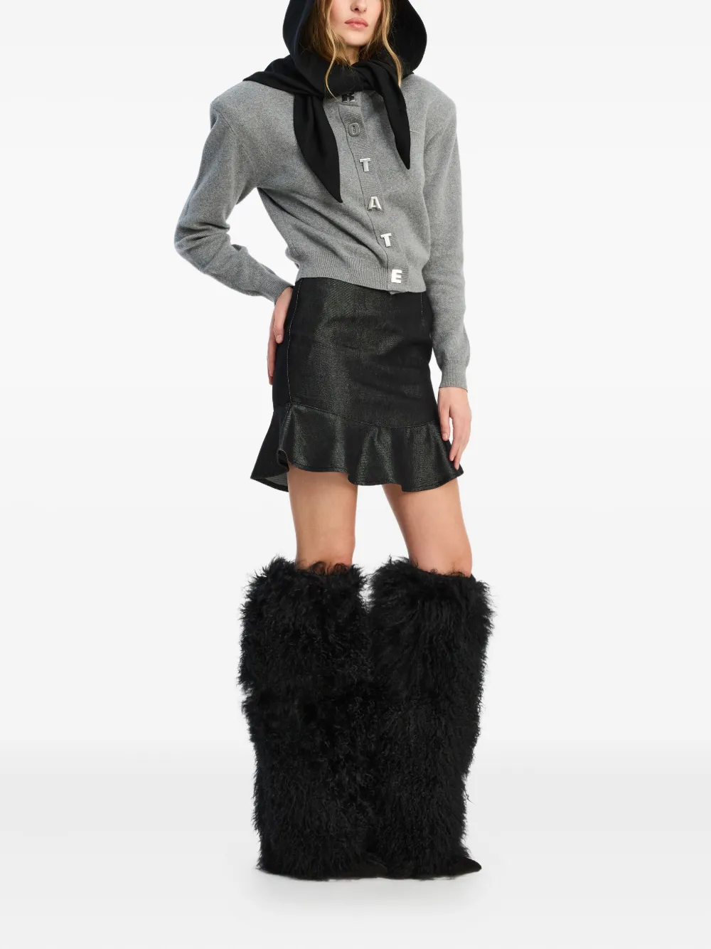 ROTATE BIRGER CHRISTENSEN cardigan en maille orné de lettres | Cardigans | Image 2