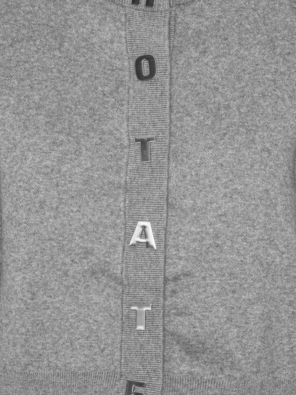 ROTATE BIRGER CHRISTENSEN Gebreid vest met letter Grijs
